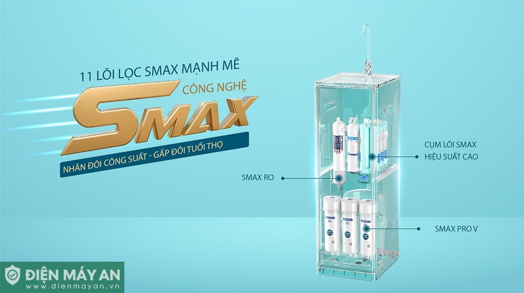 Máy lọc nước RO Karofi KAQ-D36S 11 lõi